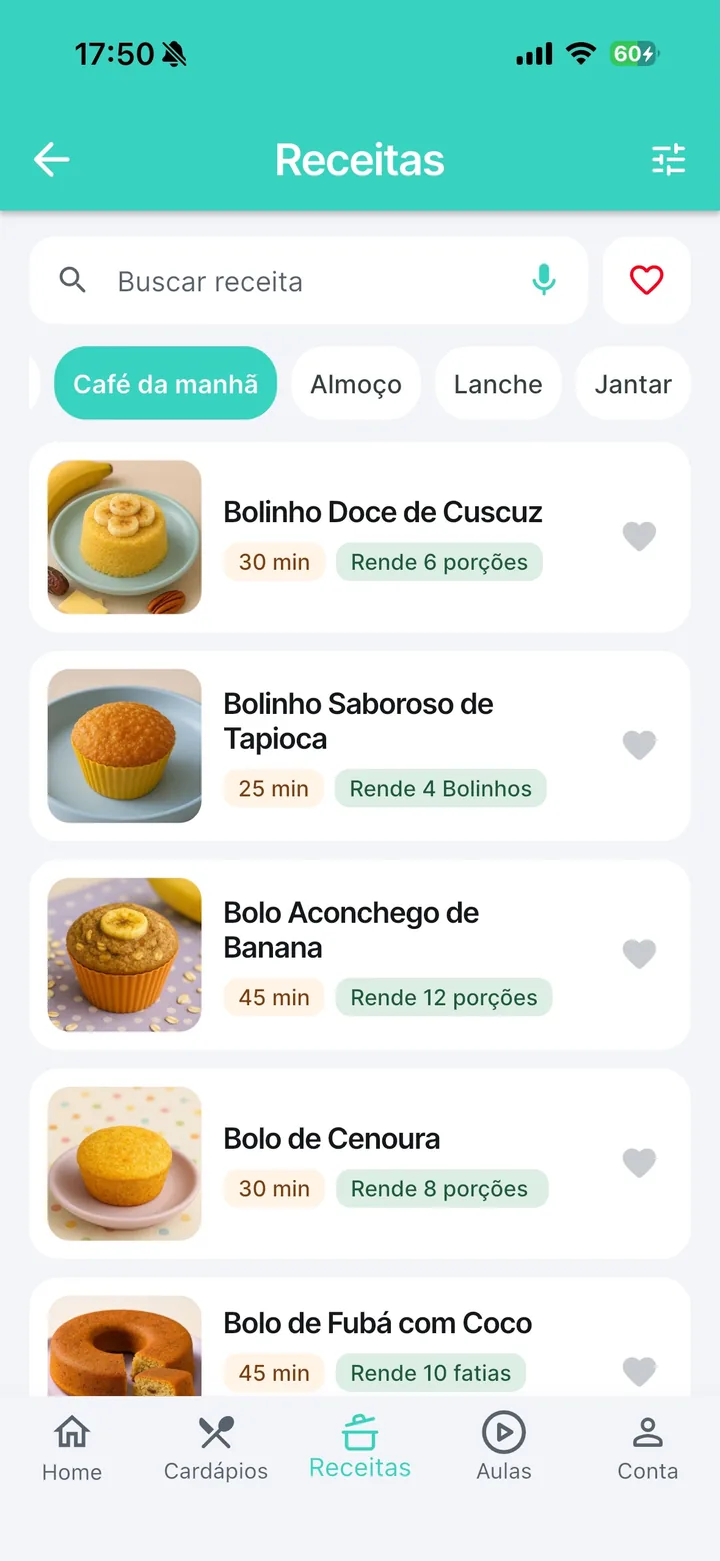 Lista de receitas de café da manhã para bebê de 1 ano com tempo e rendimento